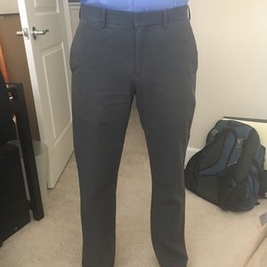 Slate grey-blue pinstripe dress pants from BR